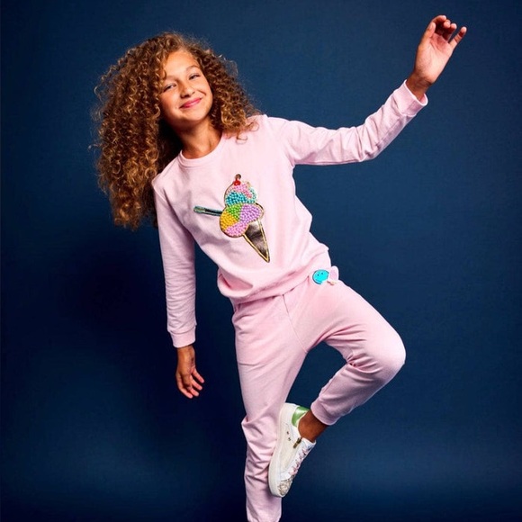 Lola + The Boys Other - Lola + The Boys Ice Cream Pearl Gem Top Size 4